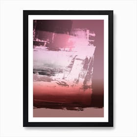 Expressive Abstract In Pink Art Print