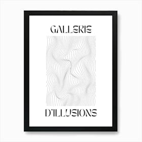 Abstract Lines Art Poster 6 Art Print