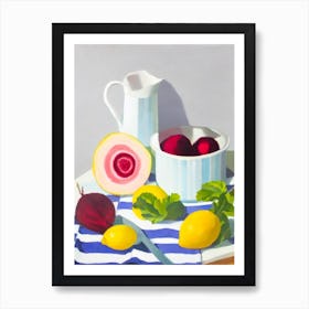 Beetroot Tablescape vegetable Art Print