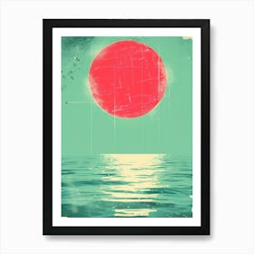 Sunset Over The Ocean 102 Art Print