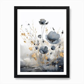 Watercolor Poppies Art Print