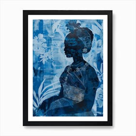 Silhouette Of A Woman Art Print