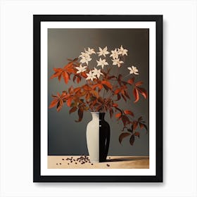 Bouquet Of Virginia Creeper Flowers, Autumn Fall Florals Painting 0 Art Print