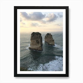 Sunset At The Rock Formations Art Print