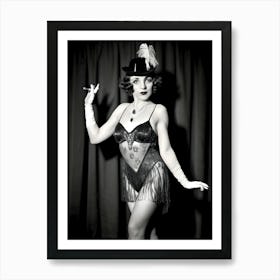 1920's Burlesque Dancer ~Reimagined 35 Art Print