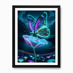 Butterfly Hd Wallpaper 1 Art Print