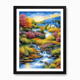 Autumn River 3 Art Print