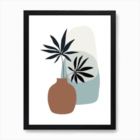 Palm Leaf in a Vase Art Print