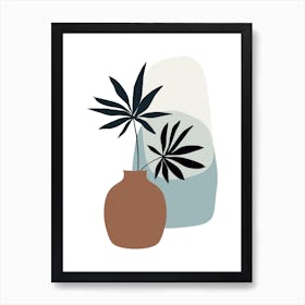 Palm Leaf in a Vase Poster