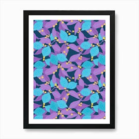 Lemony Blue Art Print