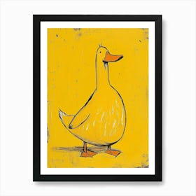 Yellow Mallard Duck 2 Art Print