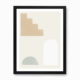 Boho Scenery 1 Sage Green Art Print