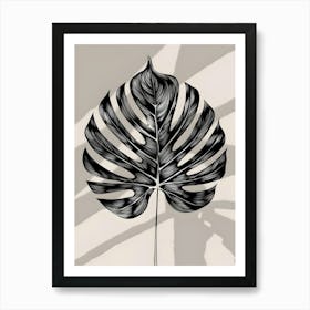 Monstera Leaf Art Print