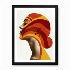 Abstract Of A Woman'S Face 15 Art Print