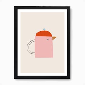 Bird Teapot Art Print