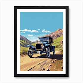 A Ford Model T In The The Great Alpine Road Australia 1 Art Print