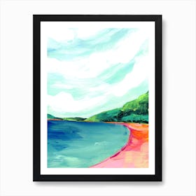 Tropical Beach Landscape Art Print