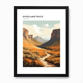 Overland Track Australia 3 Hiking Trail Landscape Poster Art Print