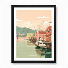 Osaka Japan Travel Illustration 2 Art Print