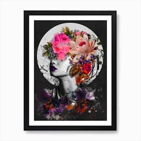 Floral Portrait 3 Art Print