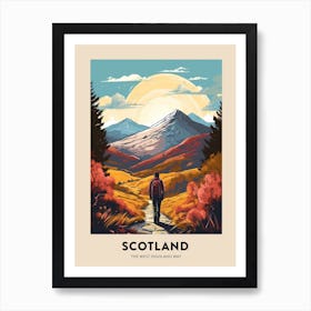 The West Highland Way Scotland 2 Vintage Hiking Travel Poster Art Print