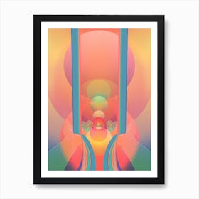 Water Pour Art Print