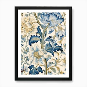 Floral Wallpaper 1 Art Print