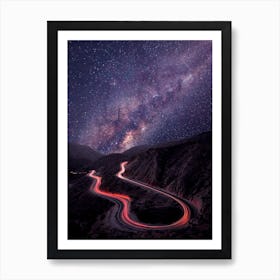 Milky Way Light Art Print