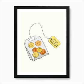 Infusion Happy Thoughts Motivational  Art Print