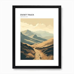 Dusky Track New Zealand 1 Hiking Trail Landscape Poster Art Print