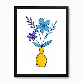 Flowers In A Vase 163 Art Print