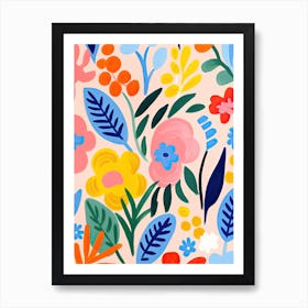 Flowers 16, Matisse style, Floral Art Print