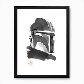 Mandalorian Helmet Art Print