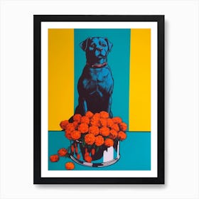 Marigold With A Dog 2 Pop Art  Art Print