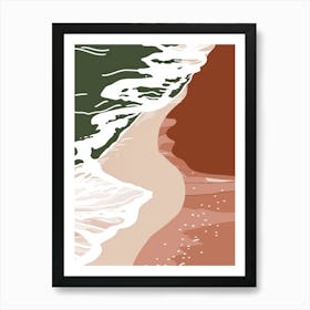 Beach Sand Art Print