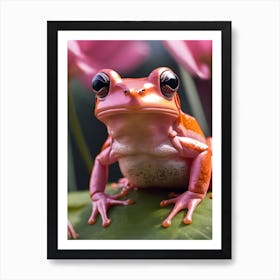 Pink Frog 1 Art Print