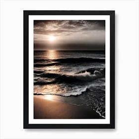 Sunset At The Beach 524 Art Print