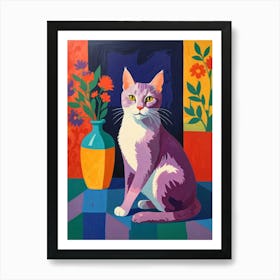 Purple Cat Art Print