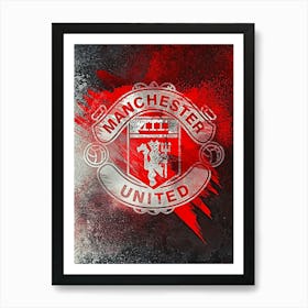 Logo Manchester United 1 Art Print