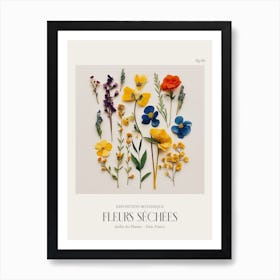 Fleurs Sechees, Dried Flowers Exhibition Poster 06 Art Print