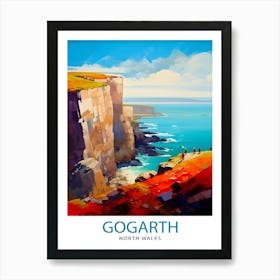 Gogarth North Wales Print Coastal Cliffs Wall Art Holyhead Sea View Decor Welsh Landscape Poster Climbing Enthusiast Gift 1 Art Print