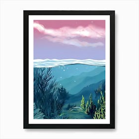 Underwater Landscape Art Print