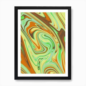 Psycodelic Colorful Abstract Painting Art Print