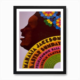 Mahalia Jackson Vintage Concert Poster Art Print