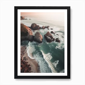 Sunset At The Beach Art Print