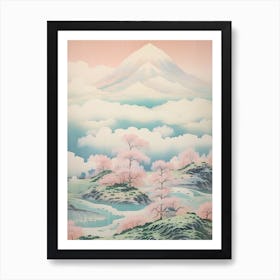 Mount Norikura In Nagano, Japanese Landscape 4 Art Print