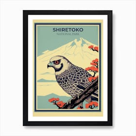 Shiretoko National Park, Japan Vintage Travel Art 1 Art Print