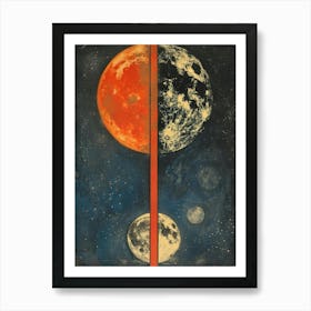 Moon And The Sun 2 Art Print