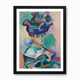 Woman With A Hat, Henri Matisse Art Print
