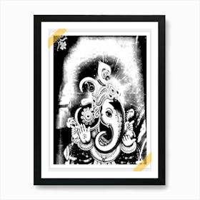 Ganesh By Binod Dawadi 1 Art Print